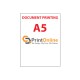 A5 Document Printing