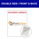 Document Printing & Laminate Double Side